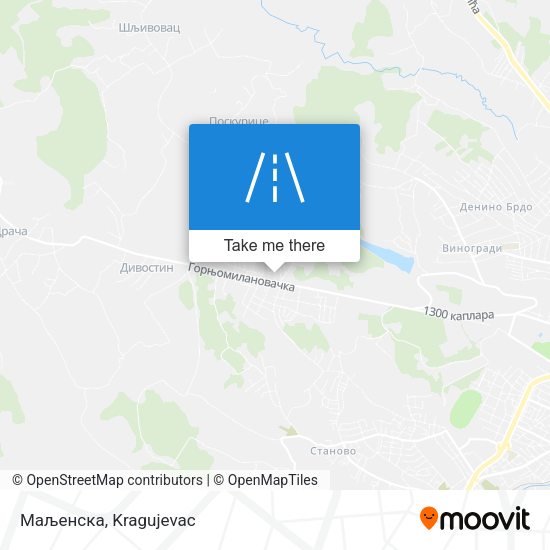 Маљенска map