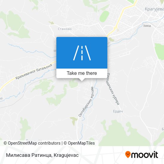 Милисава Ратинца map