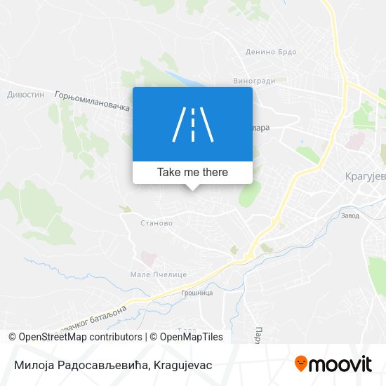 Милоја Радосављевића map