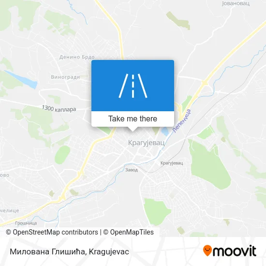 Милована Глишића map