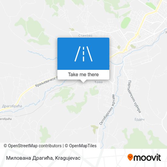 Милована Драгића map