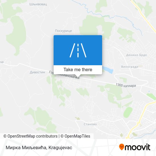 Мирка Миљевића map