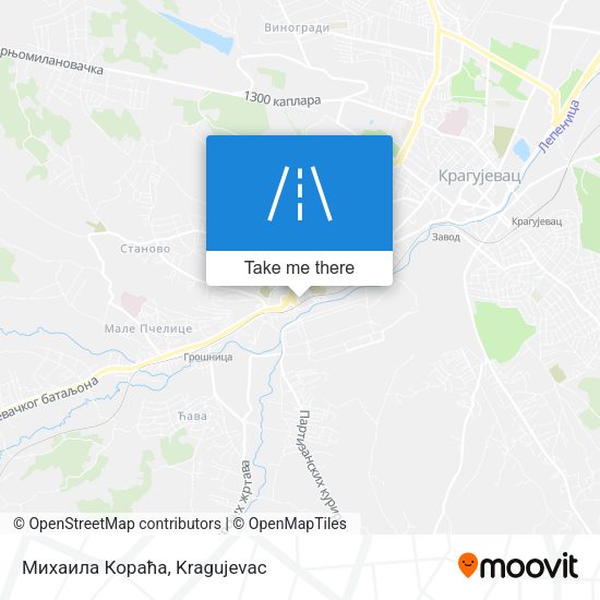 Михаила Кораћа map