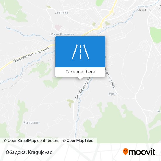 Обадска map