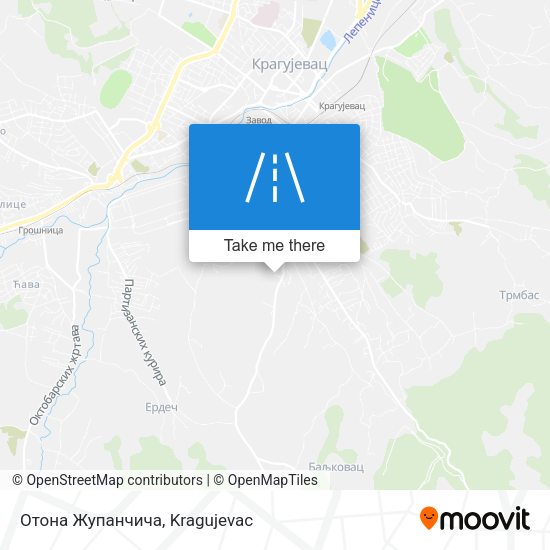 Отона Жупанчича map