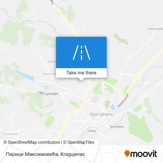 Перице Максимовића map