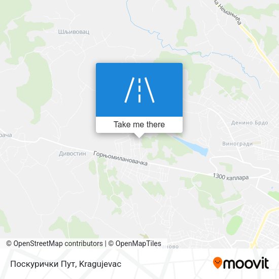Поскурички Пут map