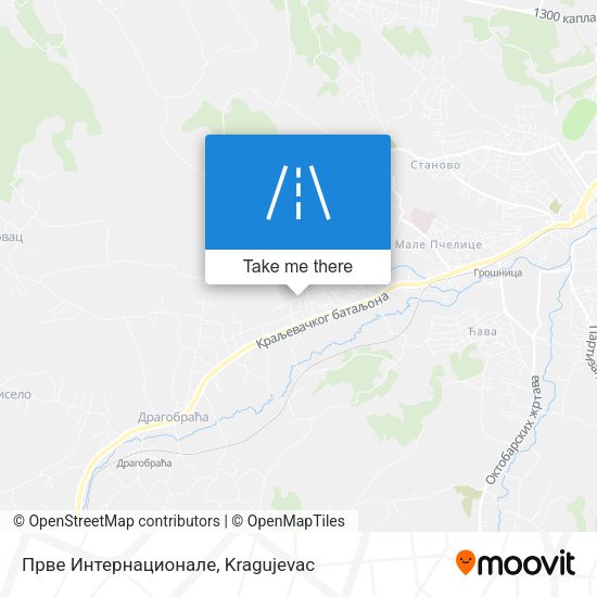 Прве Интернационале map