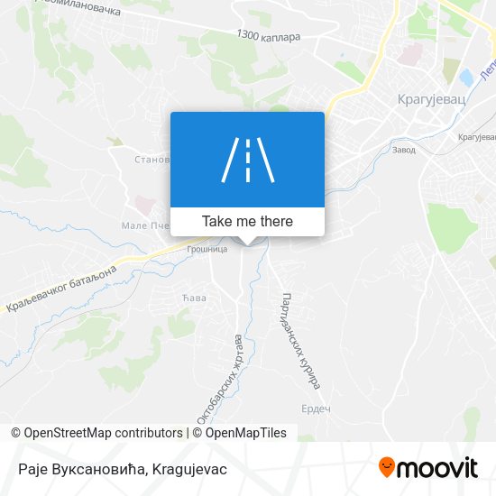Раје Вуксановића map