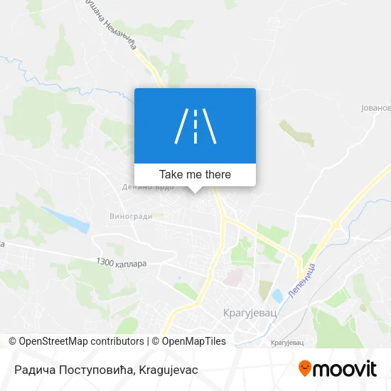 Радича Поступовића map