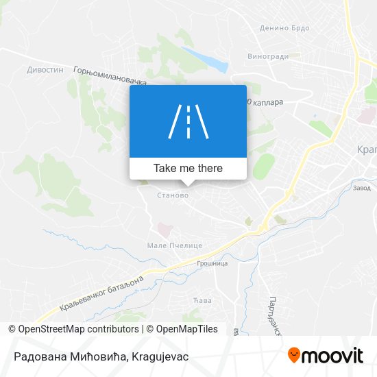 Радована Мићовића map