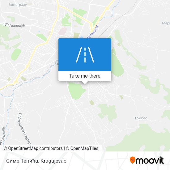 Симе Тепића map
