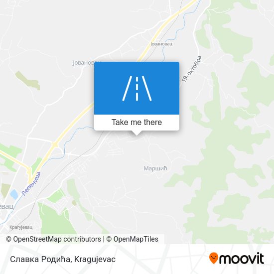 Славка Родића map