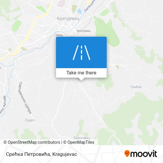 Срећка Петровића map