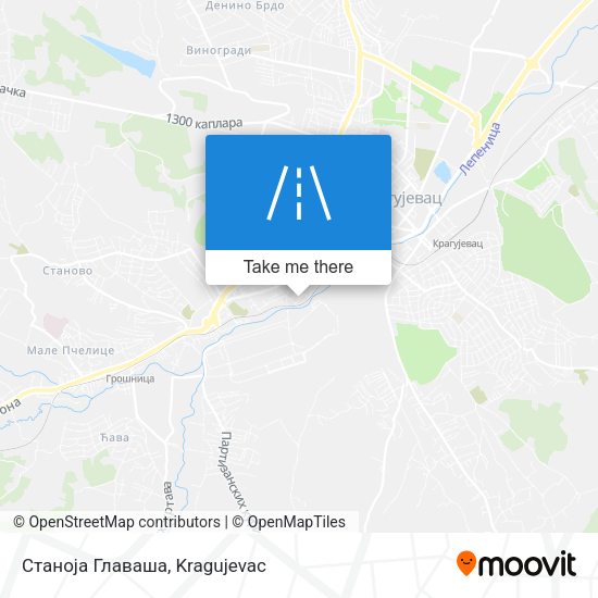 Станоја Главаша map