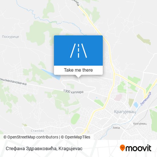 Стефана Здравковића map