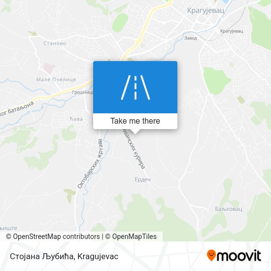 Стојана Љубића map