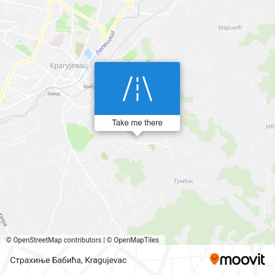 Страхиње Бабића map