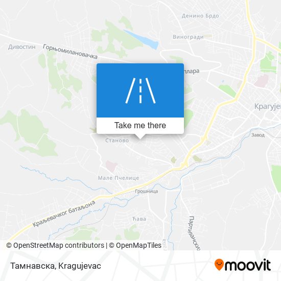 Тамнавска map