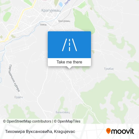 Тихомира Вуксановића map