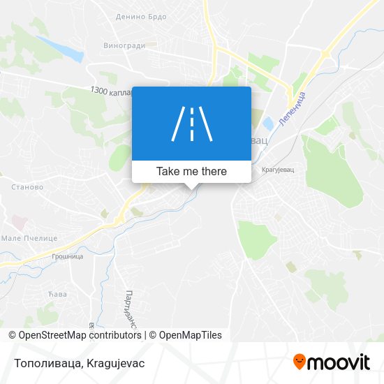 Тополиваца map