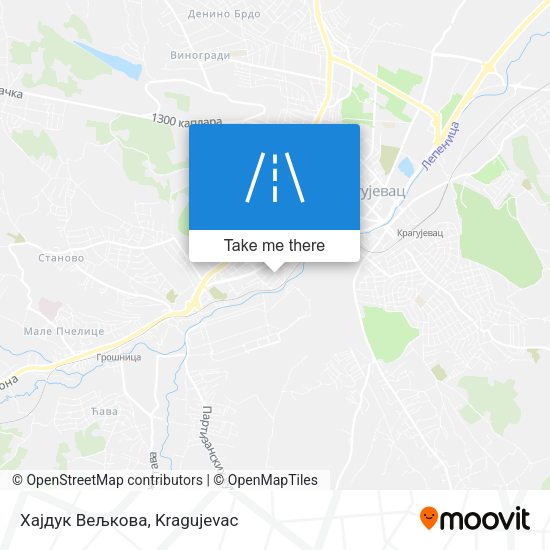 Хајдук Вељкова map
