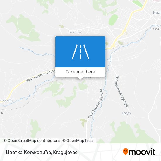 Цветка Кољковића map