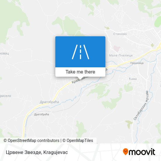 Црвене Звезде map