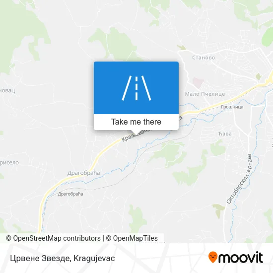 Црвене Звезде map