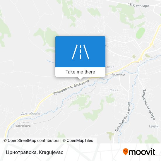 Црнотравска map