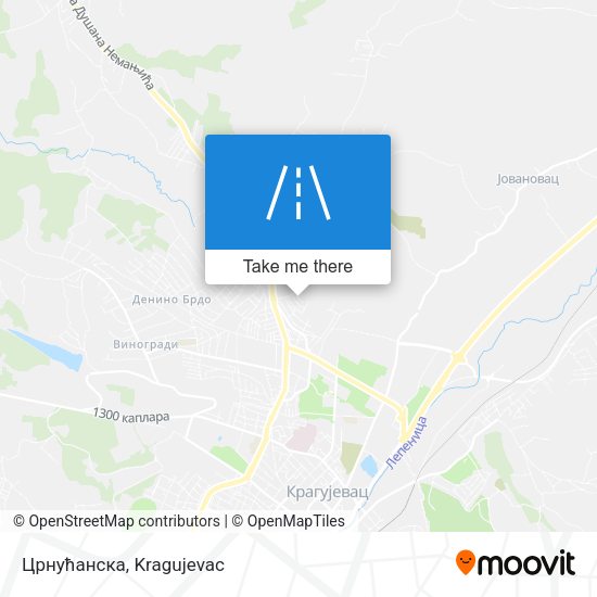 Црнућанска map