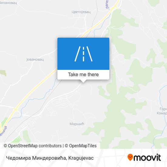 Чедомира Миндеровића map