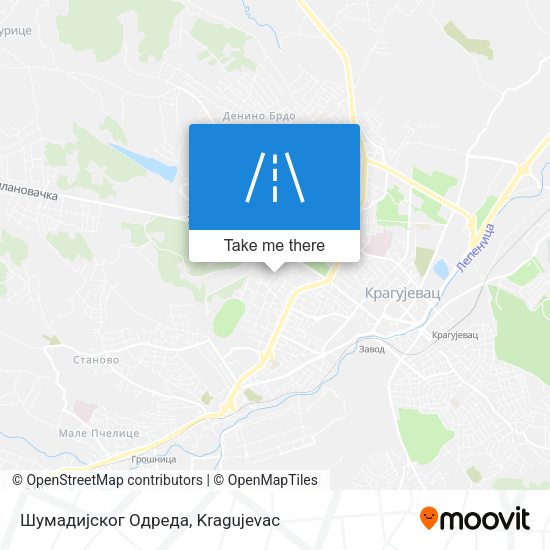 Шумадијског Одреда map
