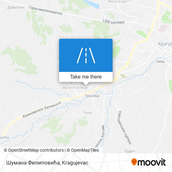 Шумана Филиповића map