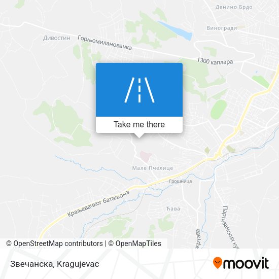Звечанска map
