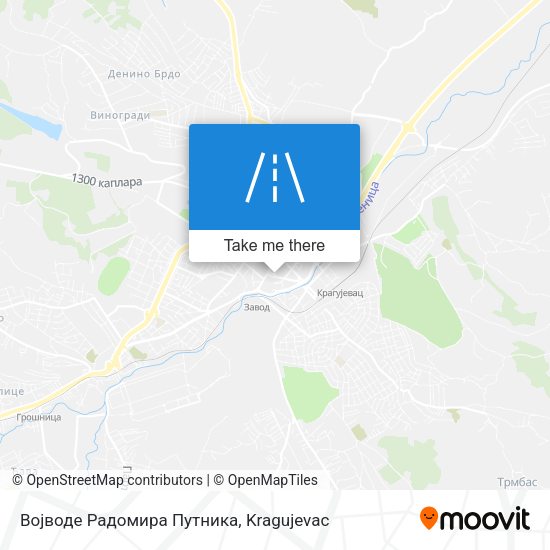 Војводе Радомира Путника map