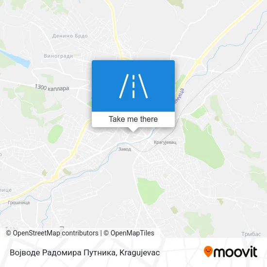 Војводе Радомира Путника map