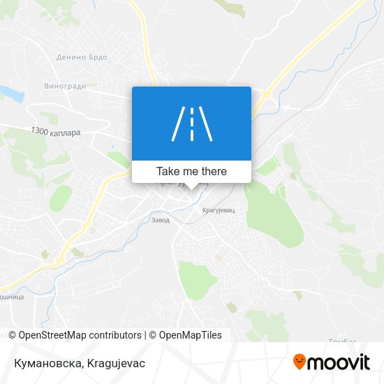 Кумановска map
