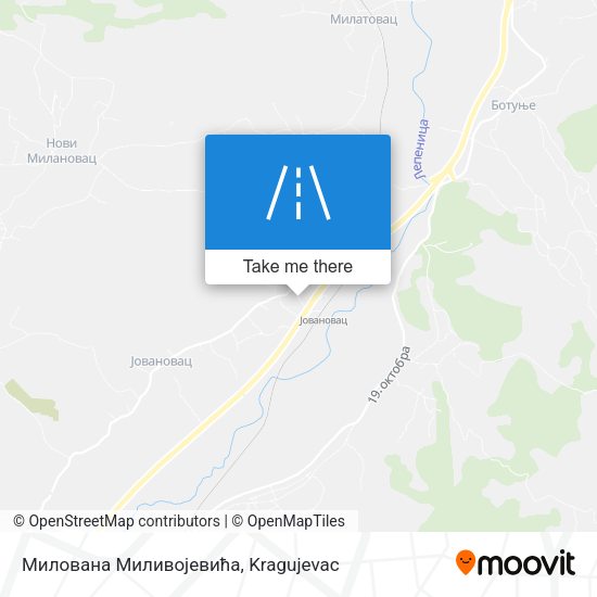 Милована Миливојевића map