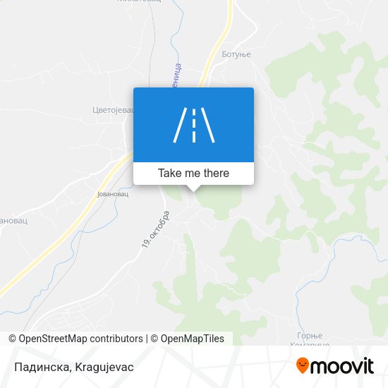 Падинска map