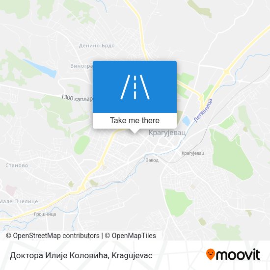 Доктора Илије Коловића map