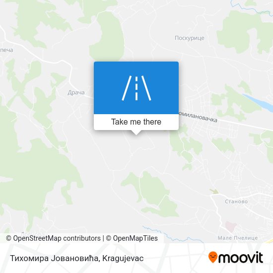 Тихомира Јовановића map