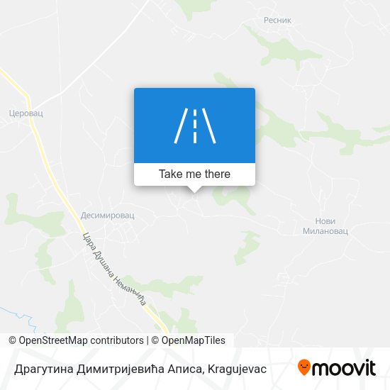 Драгутина Димитријевића Аписа map