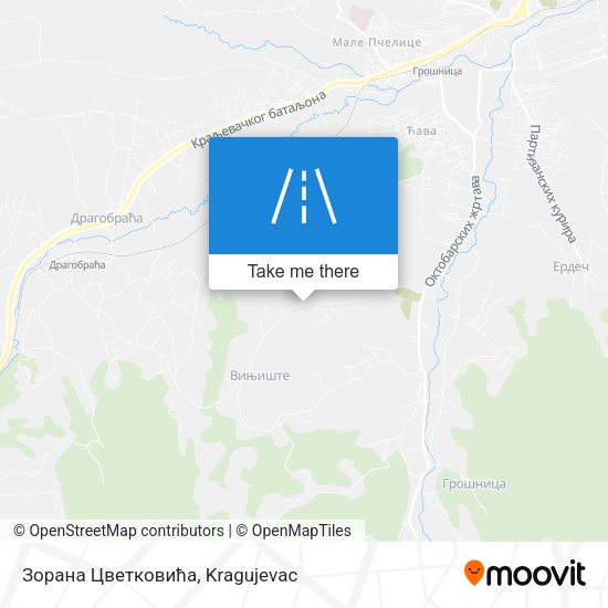Зорана Цветковића map