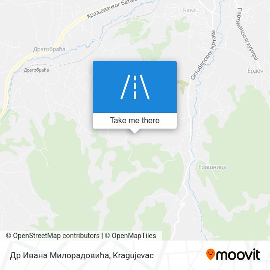 Др Ивана Милорадовића map
