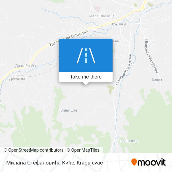 Милана Стефановића Киће map
