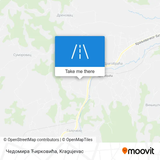 Чедомира Ћирковића map