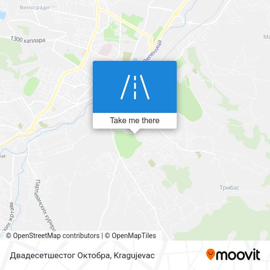Двадесетшестог Октобра map