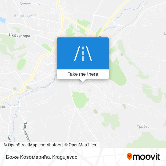 Боже Козомарића map