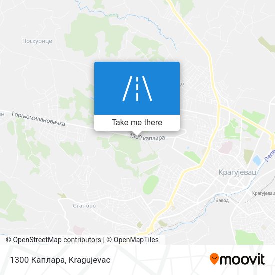 1300 Каплара map